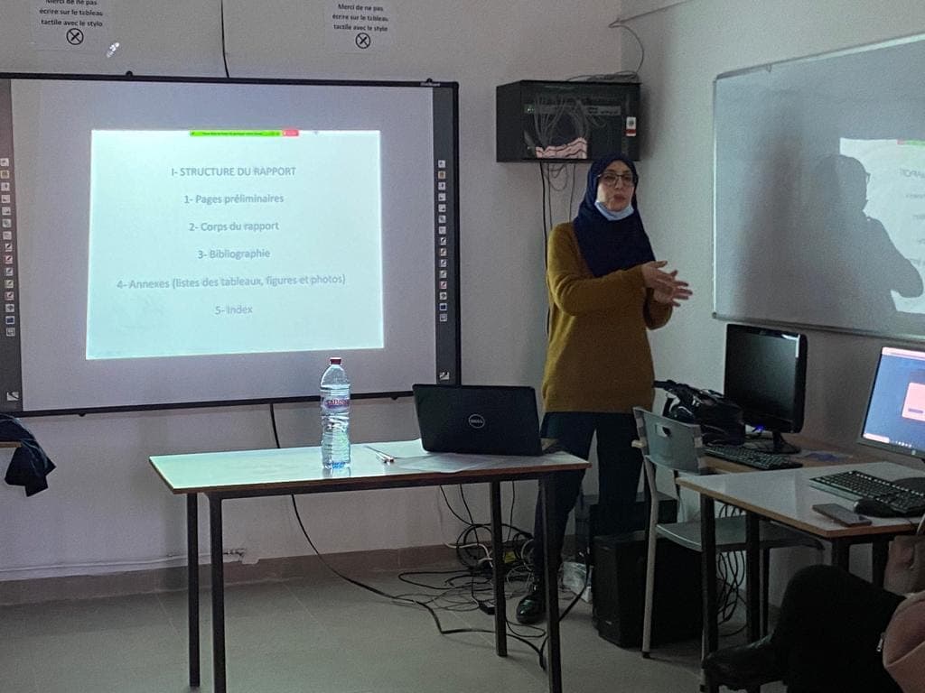 Initiation training at the educational engineering club dedicated to M2 students;