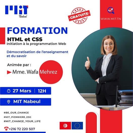 Formation Gratuite: Initiation  la programmation Web :HTML et CSS